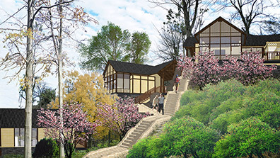 風景旅游區(qū)景觀設計要充分表達當地特有的地域文化