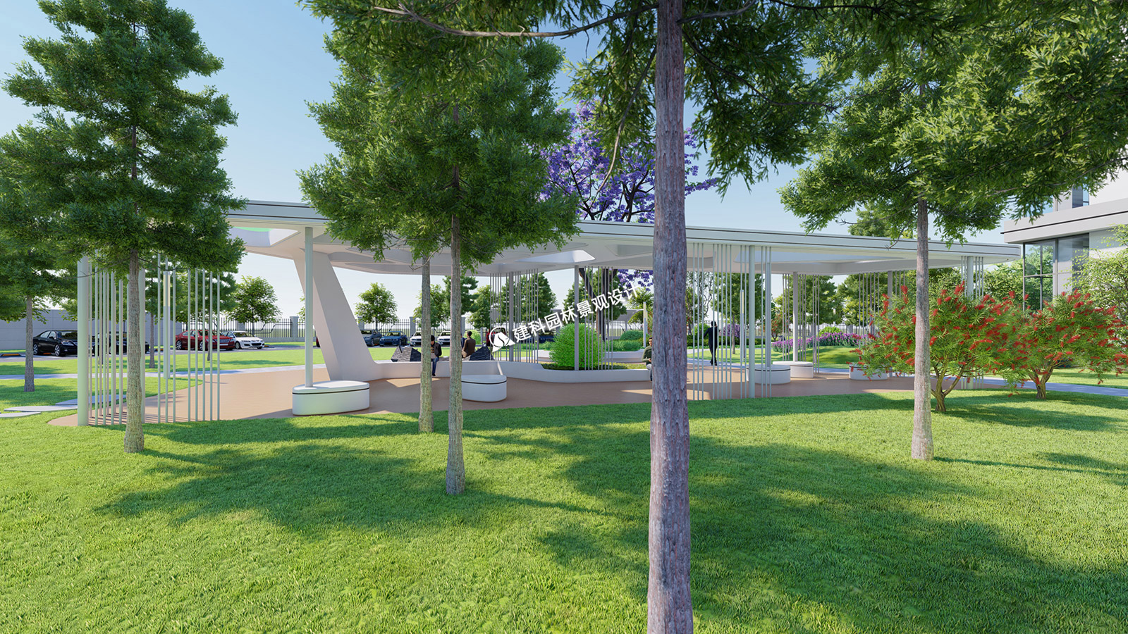 草坪在園林景觀設計中的應用策略