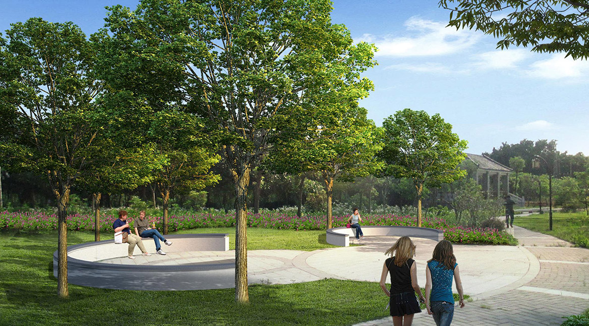 細(xì)涌尾涼棚周邊道路、小橋、綠化及新廳升級改造2